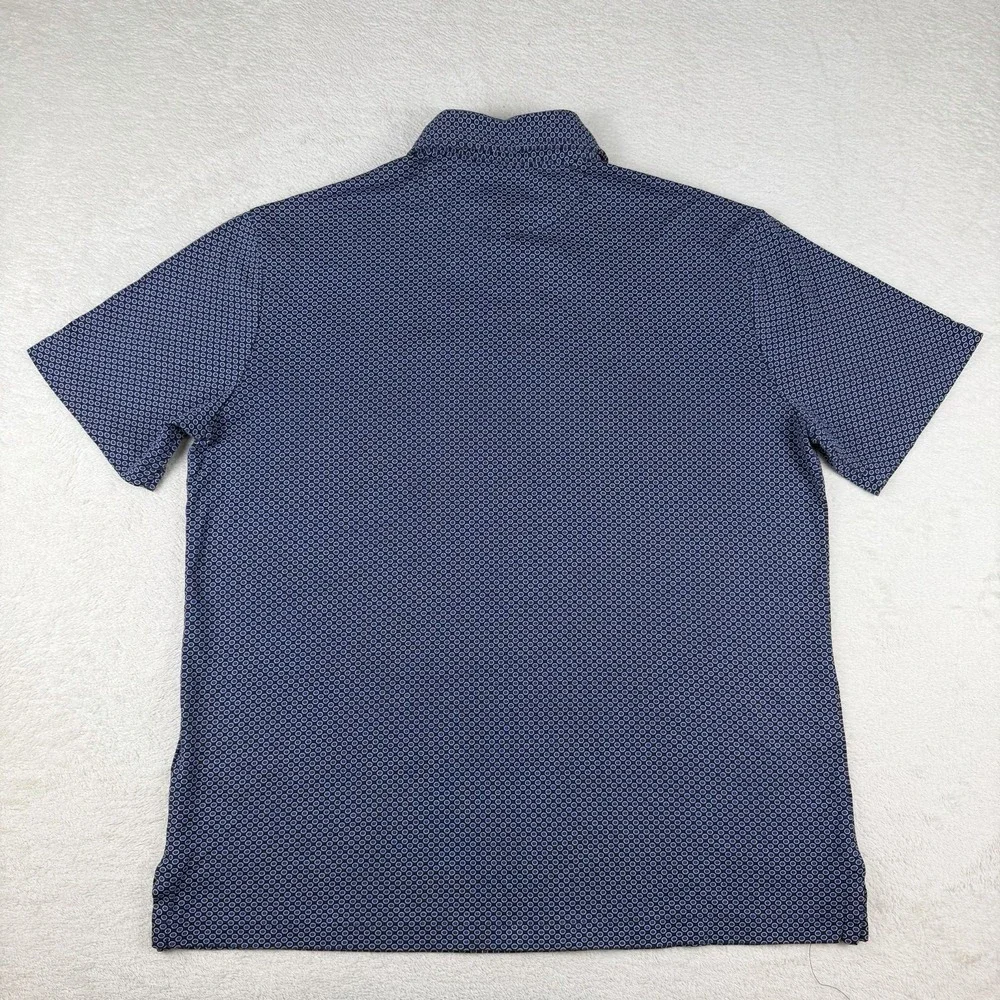 Polo Ralph Lauren Shirt Mens Medium Blue AOP Circle Print Custom Classic‎ Fit